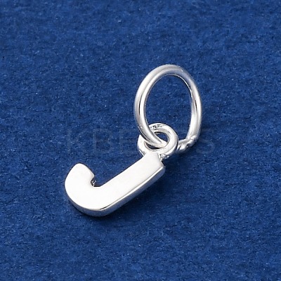 925 Sterling Silver Letter Charms STER-C012-01S-J-1