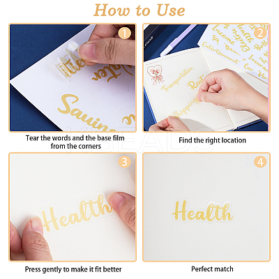 PVC Self Adhesive Decorative Stickers DIY-WH0308-368B-1