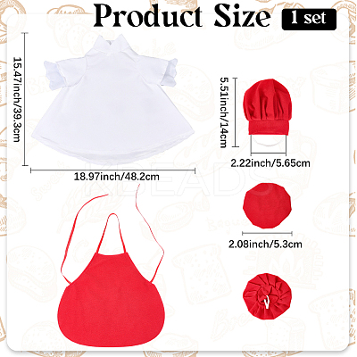 Polyester Clothing Set AJEW-WH20077-001B-1