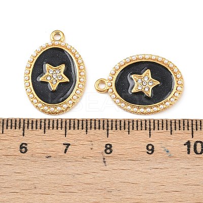 304 Stainless Steel Enamel Pendants STAS-C158-01G-04-1