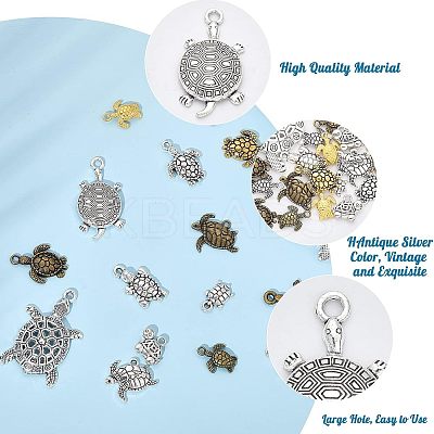 16 Style Tibetan Style Alloy Pendants FIND-CA0006-35-1