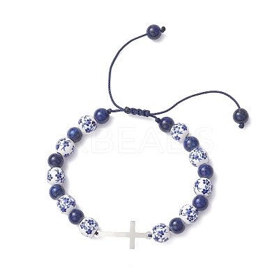 2Pcs 201 Stainless Steel Link Bracelets BJEW-JB12937-1