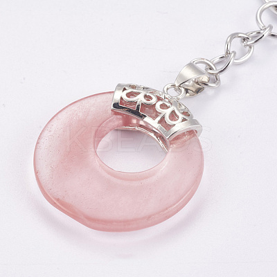 Natural & Synthetic Mixed Stone Keychain KEYC-P041-D-1