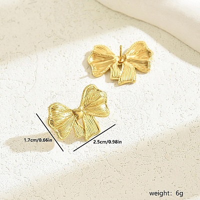 Fashionable 201 Stainless Steel Stud Earrings BN2349-2-1