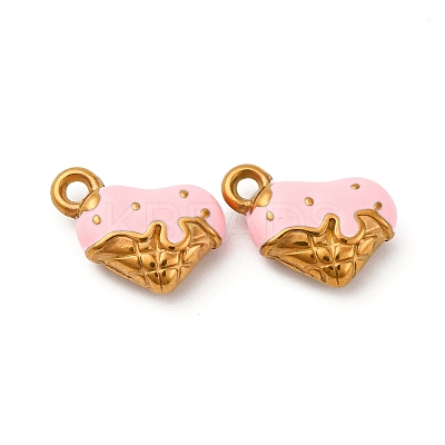 304 Stainless Steel Enamel Charms STAS-Q363-12C-G-1