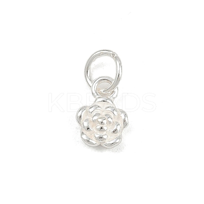 925 Sterling Silver Flower Charms STER-K183-14S-1