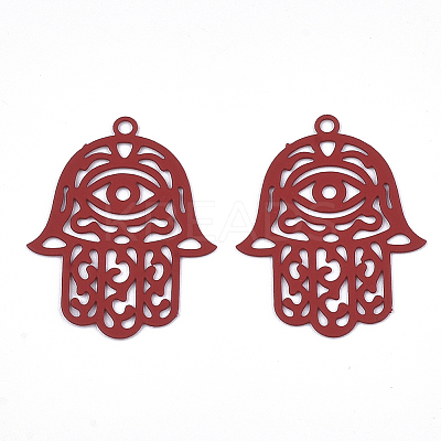 430 Stainless Steel Filigree Pendants LS-X-STAS-T042-15C-1