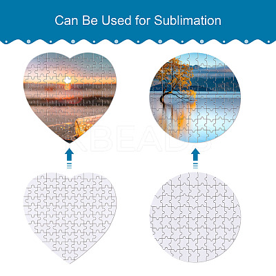 Paper Heat Press Thermal Transfer Crafts Puzzle AJEW-TA0001-20-1