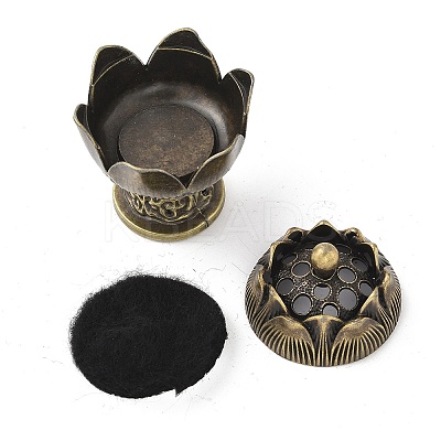 Alloy Incense Burner DJEW-D300-01E-AB-1