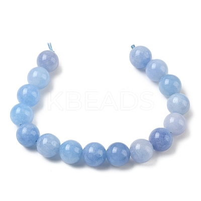 Dyed Natural Malaysia Jade Beads Strands G-G021-01D-07-1