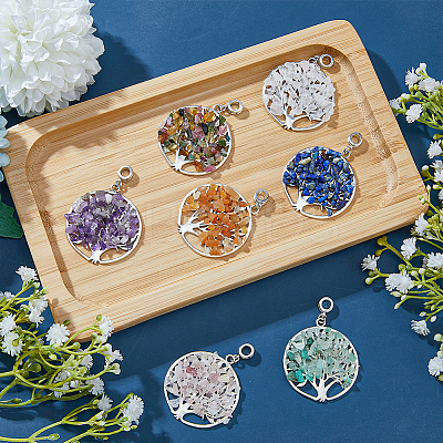 14Pcs 7 Styles Zinc Alloy European Dangle Charms G-FH0001-82-1