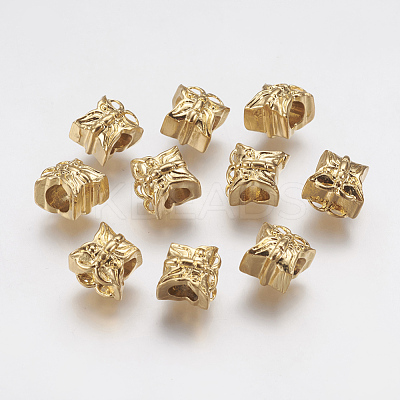 Ion Plating(IP) 304 Stainless Steel European Beads STAS-J022-077G-1