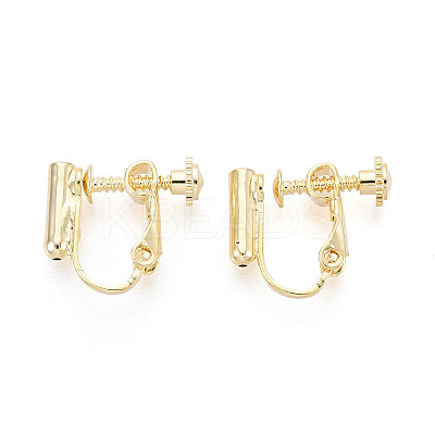 Brass Screw Clip-on Earring Converters Findings KK-N229-01B-1