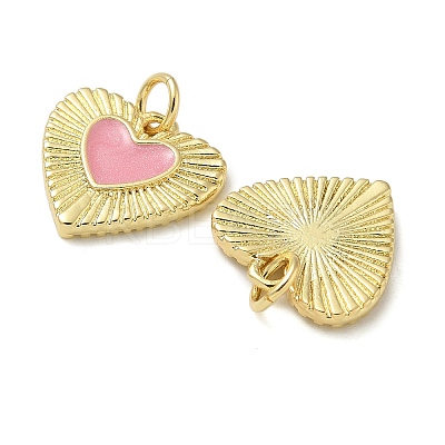 Rack Plating Brass Enamel Charms KK-K392-34G-03-1