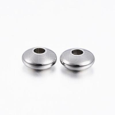Tarnish Resistant 201 Stainless Steel Spacer Beads STAS-H376-50-1