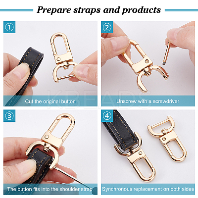 6 Sets 3 Colors Alloy Swivel Lobster Claw Clasps FIND-PH0003-90-1