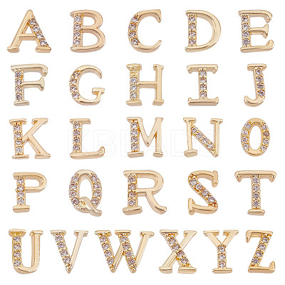 26Pcs 26 Style Brass Cabochons FIND-OC0003-27-1
