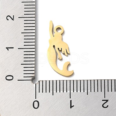 Ion Plating(IP) 304 Stainless Steel Pendants STAS-Q303-24G-1