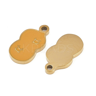 Vegetables 304 Stainless Steel Enamel Charms STAS-C137-02H-G-1