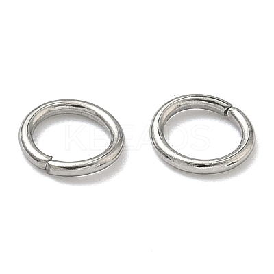 Tarnish Resistant 304 Stainless Steel Open Jump Rings X-STAS-Q186-02-7x1mm-1