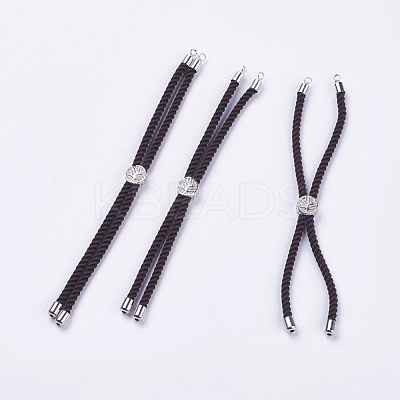 Nylon Twisted Cord Bracelet Making MAK-F018-10P-RS-1