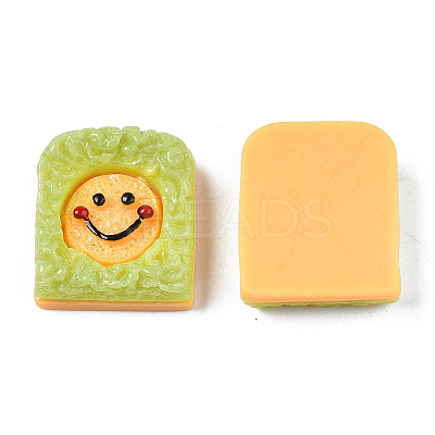 Opaque Epoxy Resin Cabochons X-CRES-S358-45-1