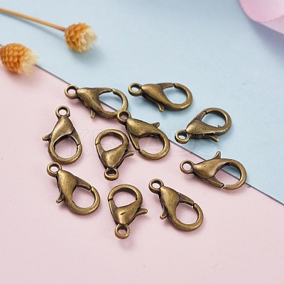 Antique Bronze Alloy Lobster Claw Clasps X-E102-NFAB-1