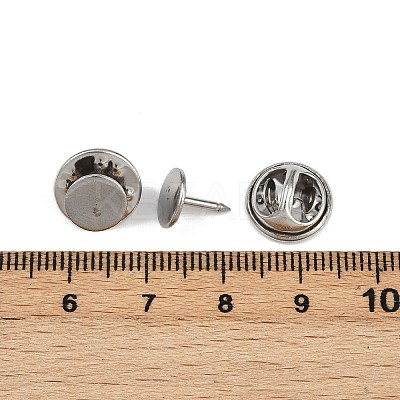 304 Stainless Steel Butterfly Clutches Pin Backs STAS-P262-03P-02-1