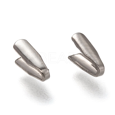 Tarnish Resistant 304 Stainless Steel Folding Crimp Ends LS-X-STAS-G122-09P-A04-1