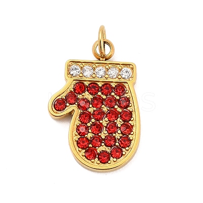 304 Stainless Steel Rhinestone Charms LS-FIND-I062-01G-06-1