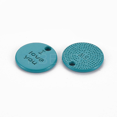 Spray Painted Alloy Charms for Valentine's Day LS-PALLOY-Q433-027A-RS-1