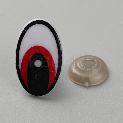Oval Plastic Safety Craft Eye DIY-WH0581-25H-1