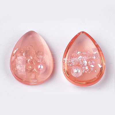 Translucent Resin Cabochons CRES-T014-18B-1