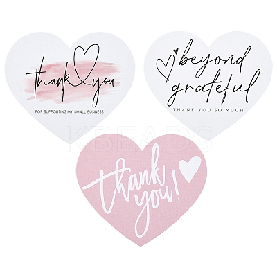 20Pcs Coated Paper Thank You Greeting Card DIY-YW0012-24C-1