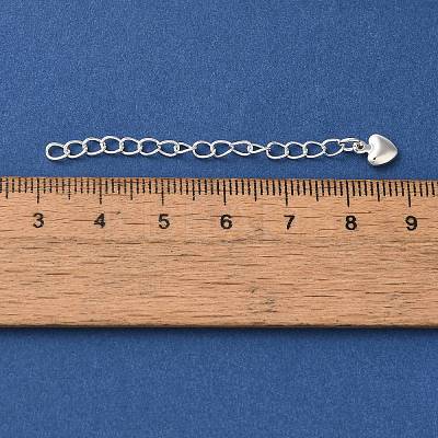 Rack Plating Brass Ends with Chain and Charms KK-F873-10S-1