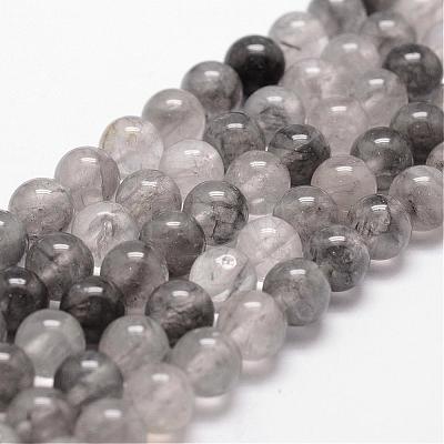 Natural Cloudy Quartz Beads Strands G-D840-69-10mm-1