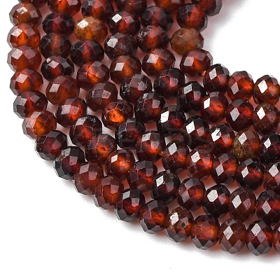 Natural Orange Garnet Beads Strands G-K366-F01-4x3mm-1