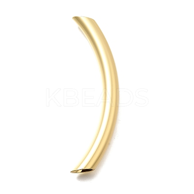 Brass Curved Tube Beads KK-S508-45G-1