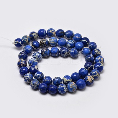 Natural Imperial Jasper Beads Strands X-G-I122-6mm-06-1