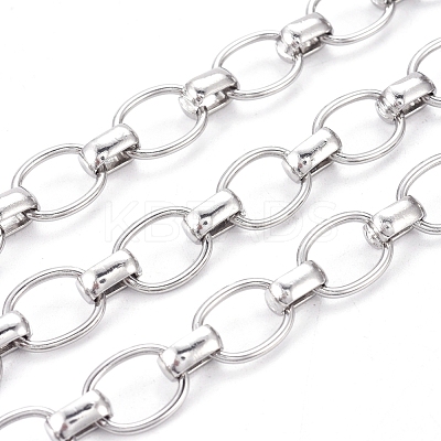 Tarnish Resistant 304 Stainless Steel Rolo Chains CHS-F009-04-P-1