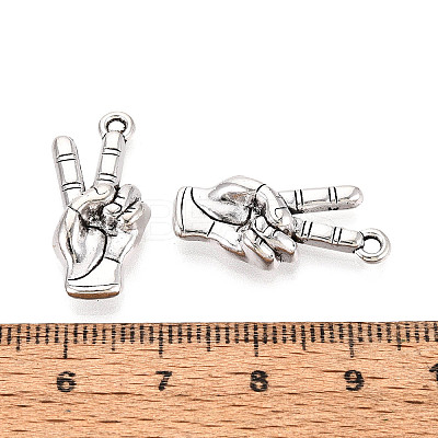 Tibetan Style Alloy Pendants TIBE-N014-26AS-1