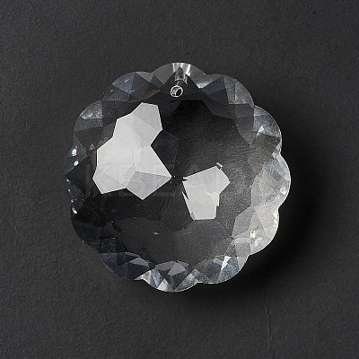 Transparent Glass Pendants GLAA-F118-10-1
