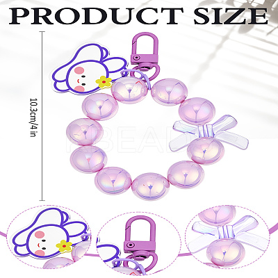1Pc Acrylic Pendant Decorations HJEW-LP0002-11E-1