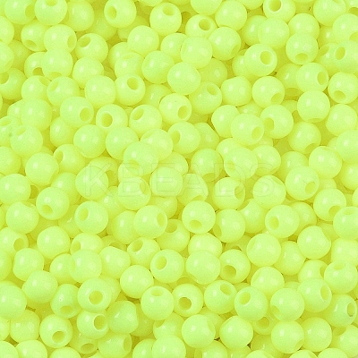 Opaque Acrylic Beads SACR-A007-01A-12-1