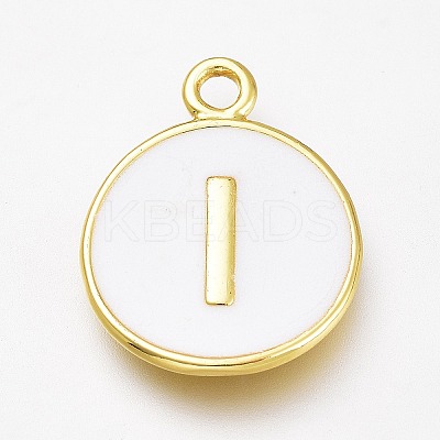 Brass Enamel Pendants KK-H103-01I-G-1