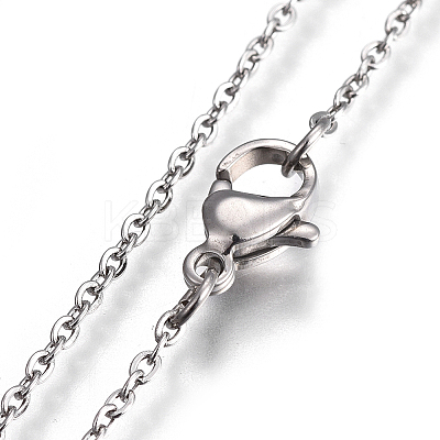 Non-Tarnish 304 Stainless Steel Pendant Necklaces NJEW-O109-01P-1