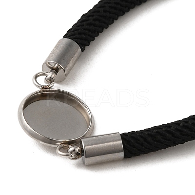 Milan Cord & 304 Stainless Steel Bracelets Making LS-MAK-H004-02E-P01-1