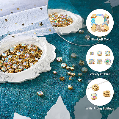 780Pcs 6 Style Sew on Rhinestone DIY-YS0001-44-1