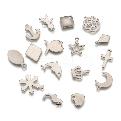 Tarnish Resistant Stainless Steel Pendants STAS-MSMC002-01-1