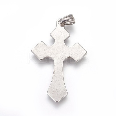 Non-Tarnish 304 Stainless Steel Big Pendants X-STAS-E449-34P-1